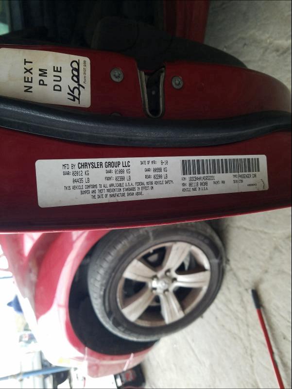 2010 DODGE CALIBER SX 1B3CB4HA1AD652231