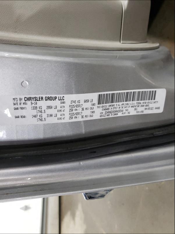 2010 DODGE GRAND CARA 2D4RN6DX5AR426540