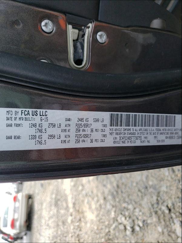 2015 DODGE JOURNEY SE 3C4PDCAB5FT736755