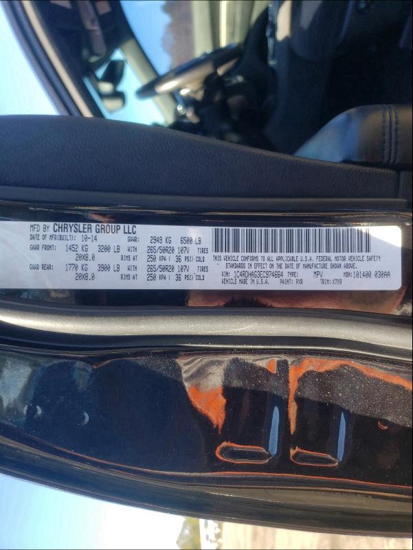 2014 DODGE DURANGO SX 1C4RDHAG3EC974664