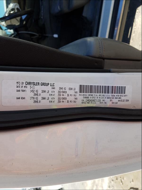 2011 DODGE DURANGO CR 1D4RD4GG4BC711226
