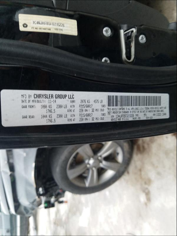 2015 JEEP PATRIOT LA 1C4NJRFB5FD215228