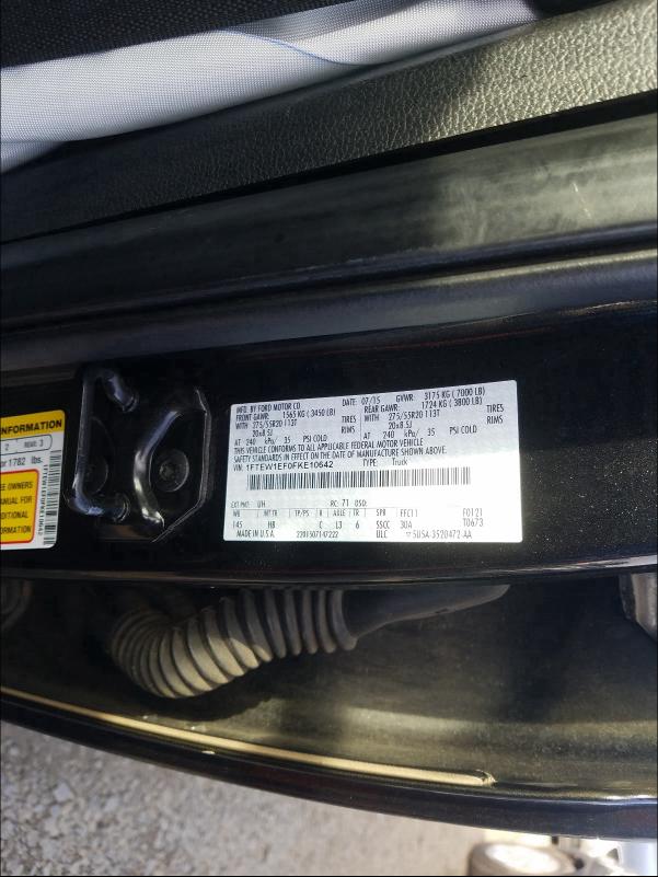 2015 FORD F150 SUPER - 1FTEW1EF0FKE10642