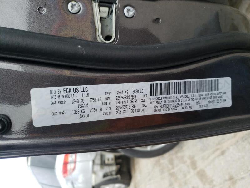 2018 DODGE JOURNEY GT 3C4PDDEG4JT255464