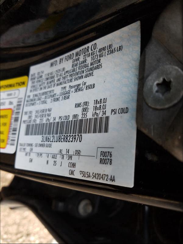 2014 LINCOLN MKZ HYBRID 3LN6L2LU8ER823970
