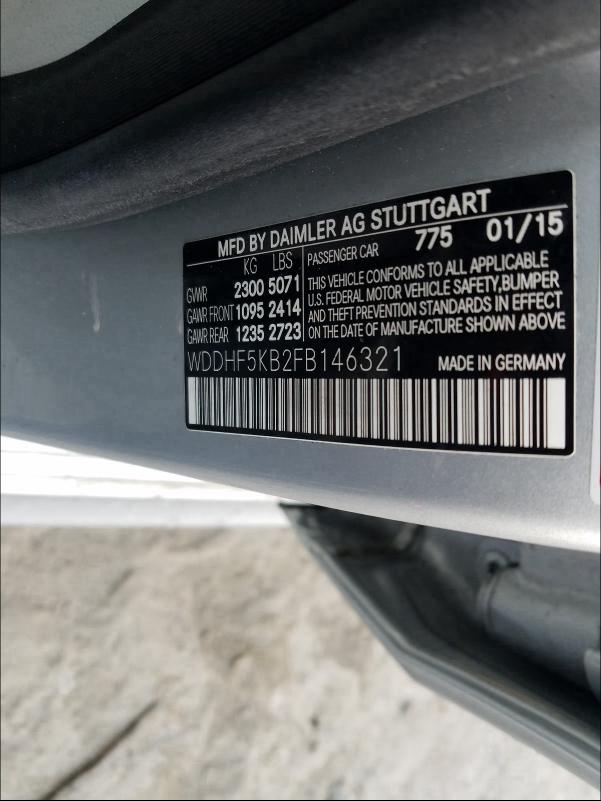 2015 MERCEDES-BENZ E 350 WDDHF5KB2FB146321