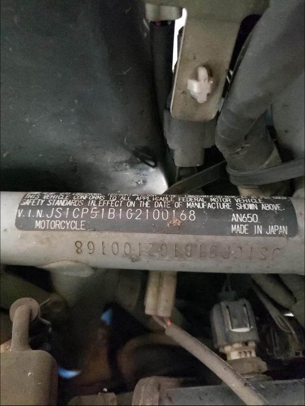 2016 SUZUKI AN650 A JS1CP51B1G2100168