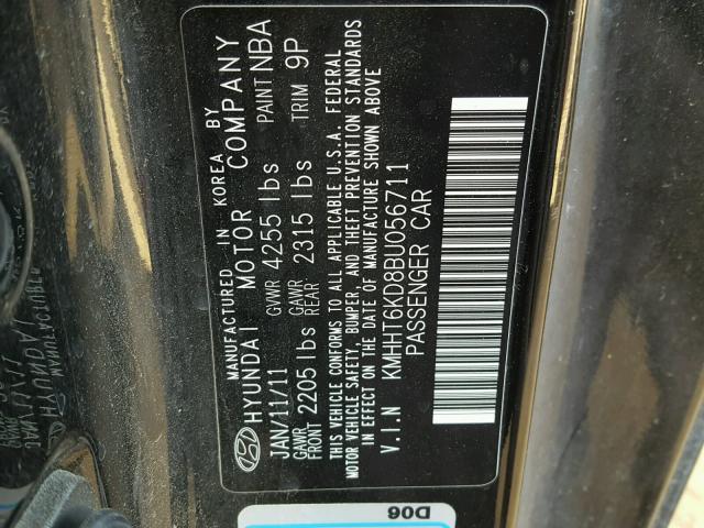 2011 HYUNDAI GENESIS CO KMHHT6KD8BU056711