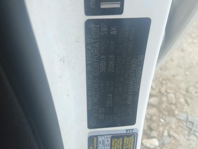 2016 KIA FORTE LX KNAFX4A6XG5479909
