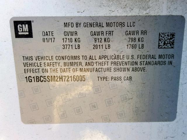 VIN 1G1RB6S56JU156771 2018 Chevrolet Volt, Premier no.10