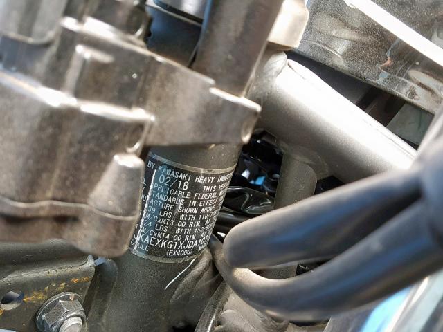 2018 KAWASAKI EX400 JKAEXKG1XJDA10778