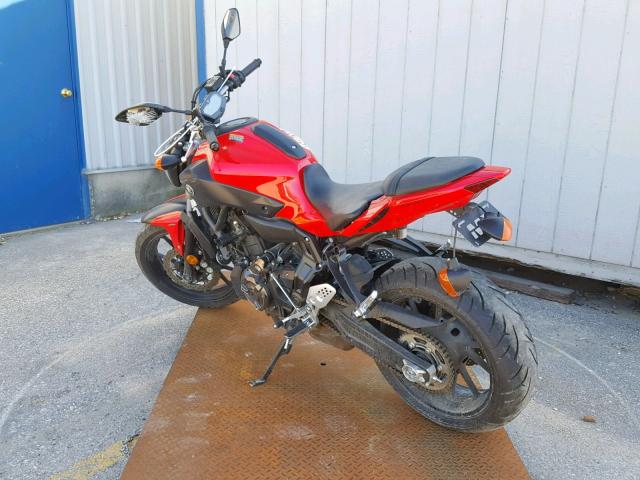 2017 YAMAHA FZ07A JYARM20E4HA000698