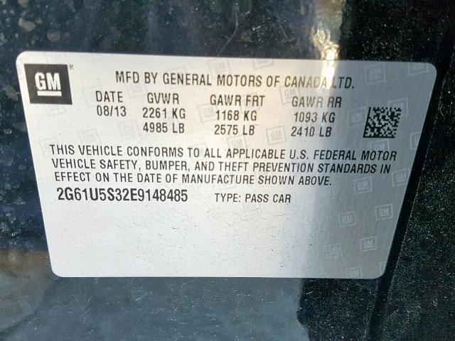 2G61U5S32E9148485 2014 Cadillac Xts