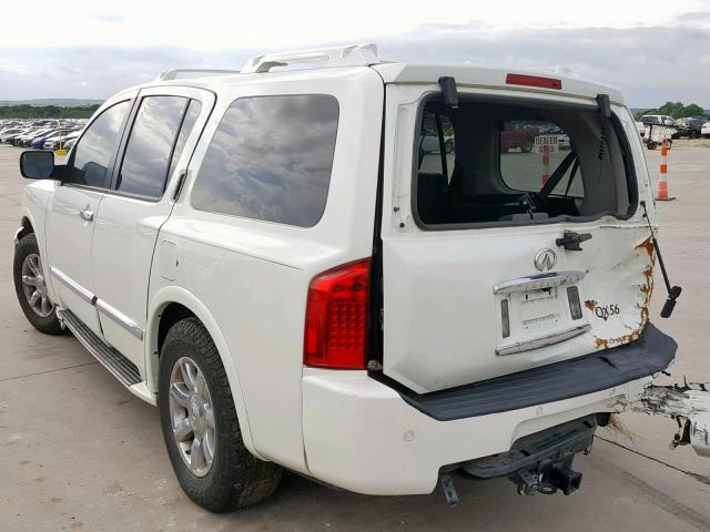 infiniti qx56 2005 vin 5n3aa08a45n812543
