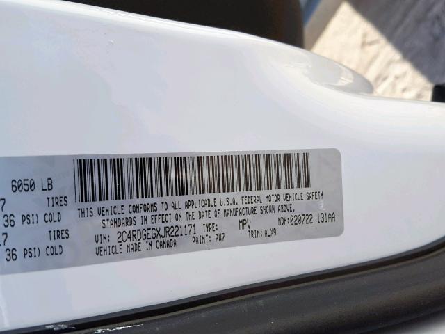 2018 DODGE GRAND CARA 2C4RDGEGXJR221171