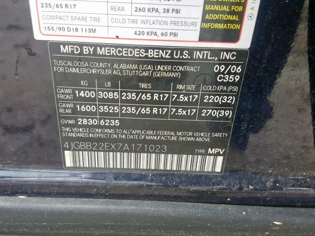 2007 Mercedes Benz Ml 320 Cdi 30l 6 In Fl Miami Central