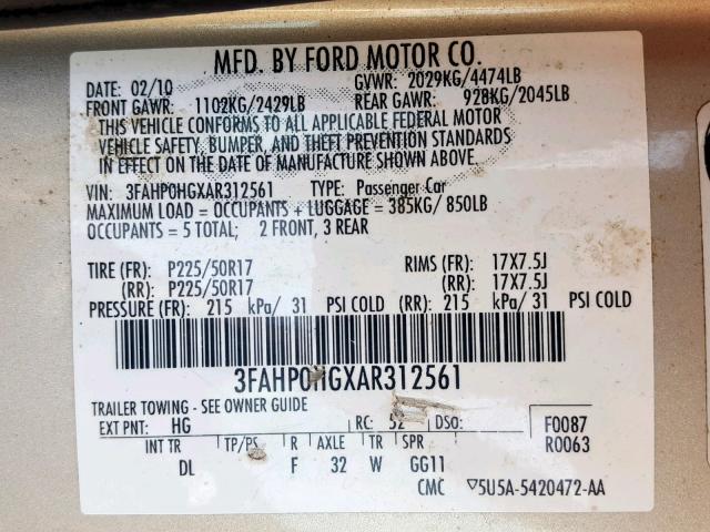 VIN 1G1RC6S57GU123641 2016 Chevrolet Volt, LT no.10