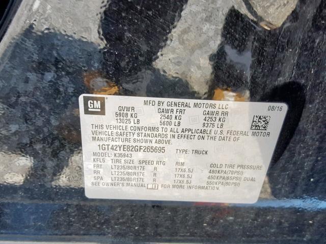 2016 GMC SIERRA K35 1GT42YE82GF265695