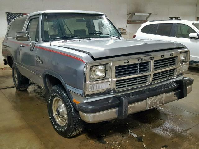 1991 DODGE RAMCHARGER AW-150 Photos | MI - IONIA - Repairable Salvage Car  Auction on Fri. Feb 21, 2020 - Copart USA