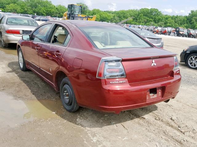 mitsubishi galant 2006 vin 4a3ab76s36e061769