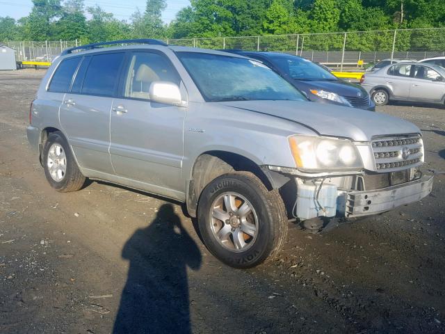 toyota highlander 2003 vin jtehf21ax30128332
