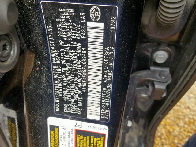 2015 TOYOTA CAMRY LE 4T1BF1FK8FU089481