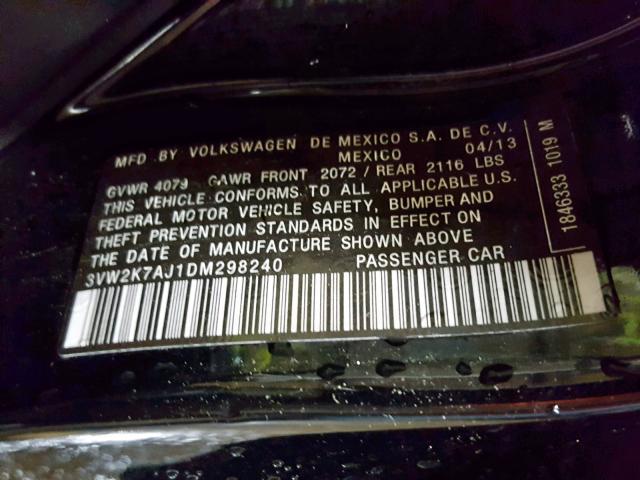 VIN 5UXWX9C50D0D03675 2013 BMW X3, Xdrive28I no.10