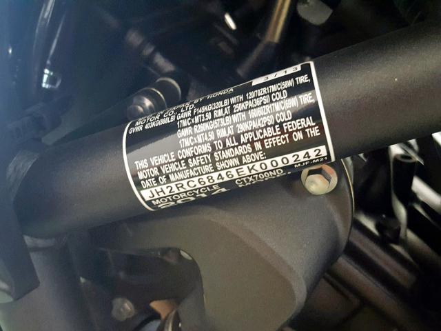 2014 HONDA CTX700 ND JH2RC6846EK000242