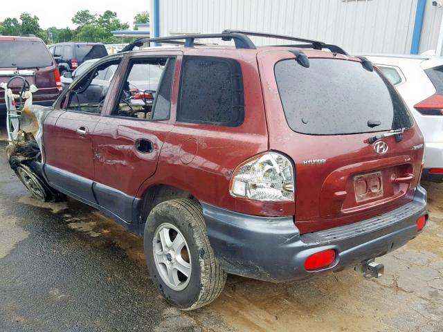 hyundai santa fe 2001 vin km8sc83d41u086528