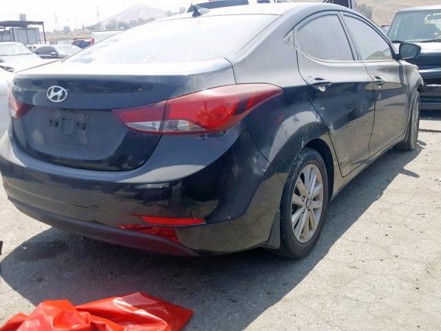 Седани HYUNDAI ELANTRA 2016 Чорний