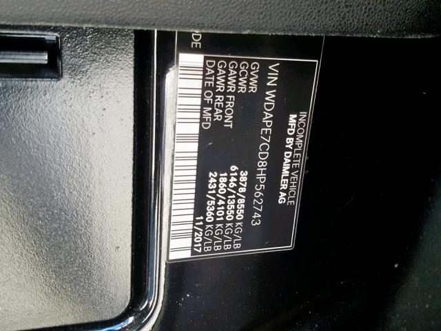 2017 MERCEDES-BENZ SPRINTER 2 WDAPE7CD8HP562743