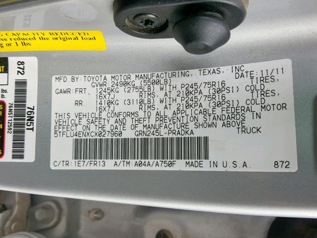 VIN 3FA6P0LU7DR321193 2013 Ford Fusion, Hybrid SE no.10