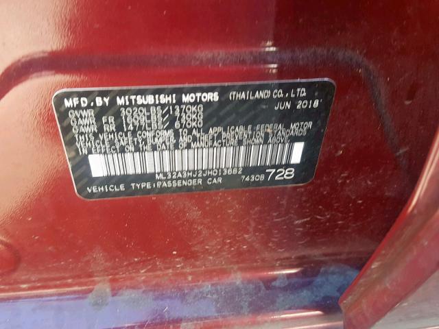 VIN 3FA6P0CD4KR140498 2019 Ford Fusion, Sel no.10