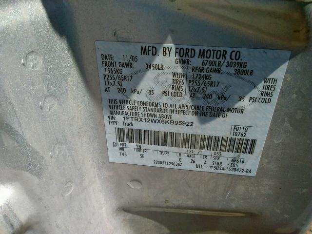 VIN 1FTNF1ET4EKE00359 2014 Ford F-150, Xlt no.10