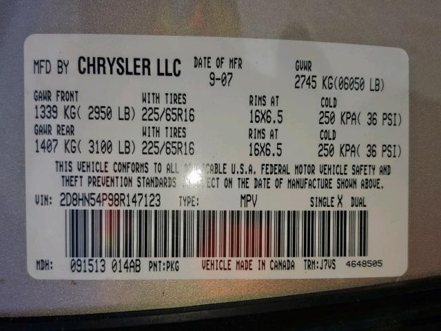 VIN 5TDKRKEC2MS013798 2021 Toyota Sienna, LE no.10