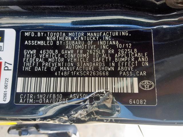 VIN 5TDZZRFHXKS294893 2019 Toyota Highlander, LE no.10