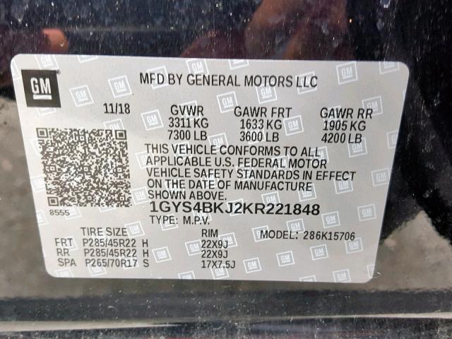 VIN 5TDKKRFH4FS105585 2015 Toyota Highlander, Xle V6 no.10