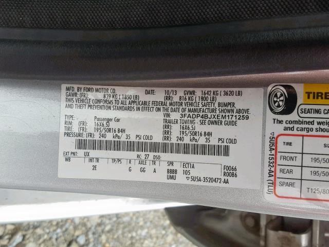 VIN 4T1B11HK7KU837319 2019 Toyota Camry, LE no.10