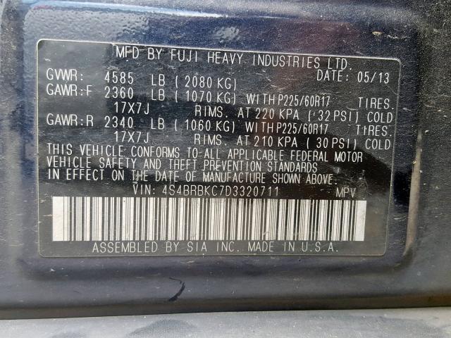 VIN 4T1BF1FKXEU382460 2014 Toyota Camry, Xle no.10