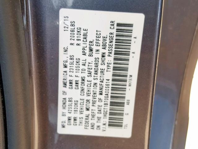 VIN 3FA6P0K98HR308732 2017 Ford Fusion, Titanium no.10