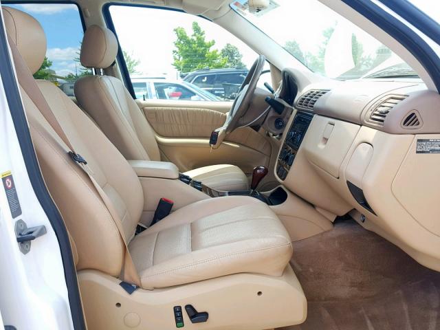 mercedes-benz m-class 2001 vin 4jgab72e21a236222