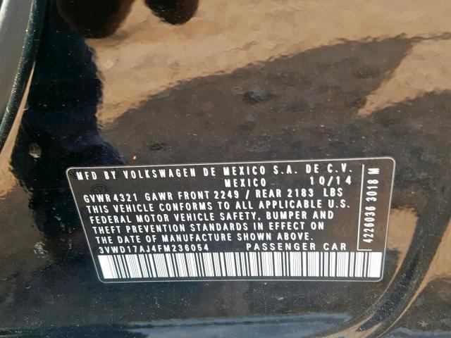 VIN 3FA6P0K90ER211374 2014 Ford Fusion, Titanium no.10