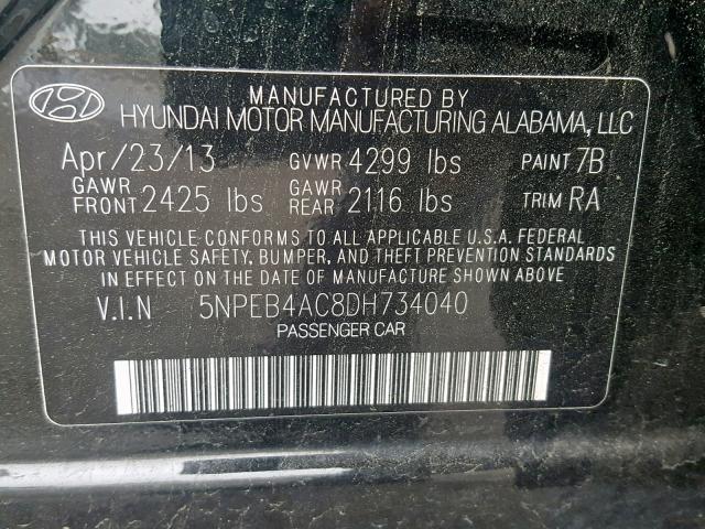 VIN 19UUB1F64LA011371 2020 Acura TLX, A-Spec/A-Spec... no.10