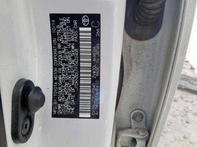 VIN 4T4BF1FK4DR306737 2013 Toyota Camry, L/Le/Se/Xle no.10