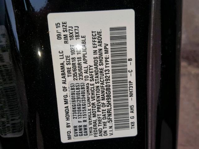 VIN 5TDKDRAH5PS508641 2023 Toyota Highlander, Xse no.10