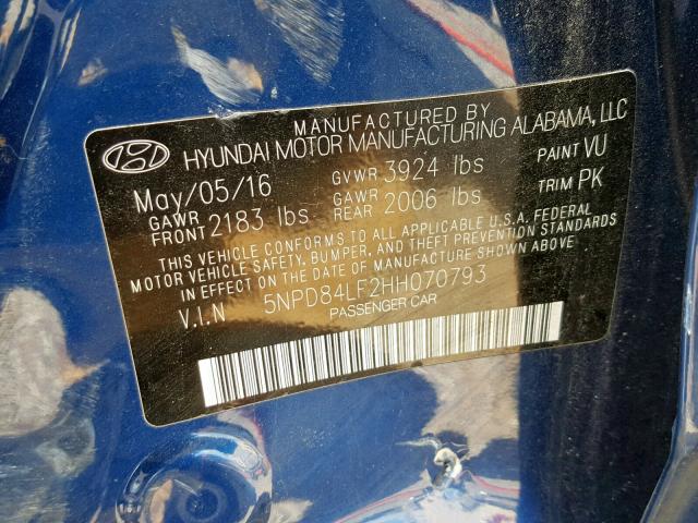 VIN JN1EV7AP7HM743449 2017 Infiniti Q50, 3.0T Premium no.10