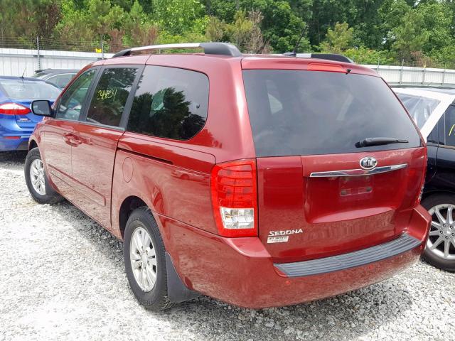 VIN KL77LJEP6SC030782 2012 KIA SEDONA LX no.3