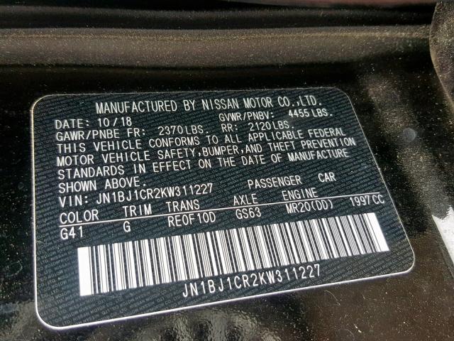 VIN 3FA6P0T99LR235622 2020 Ford Fusion, SE no.10