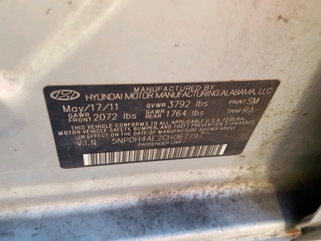 VIN 1FADP3F24EL347690 2014 Ford Focus, SE no.10