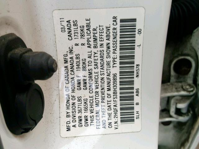 VIN 1C4NJDBBXGD781069 2016 Jeep Compass, Sport no.10